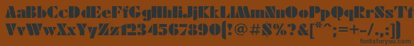 Futurae Font – Black Fonts on Brown Background