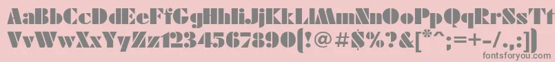 Futurae Font – Gray Fonts on Pink Background