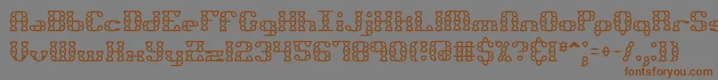 Bknuckst-fontti – ruskeat fontit harmaalla taustalla