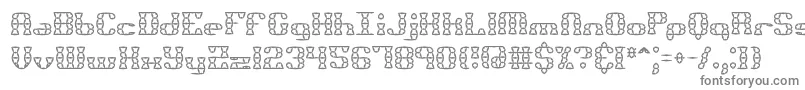 Шрифт Bknuckst – серые шрифты на белом фоне