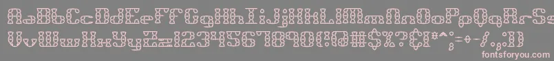 Bknuckst-fontti – vaaleanpunaiset fontit harmaalla taustalla