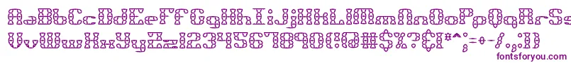 Bknuckst-fontti – violetit fontit valkoisella taustalla