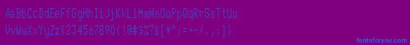 TelidoninkcdRegular Font – Blue Fonts on Purple Background