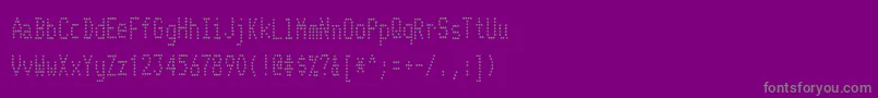 TelidoninkcdRegular Font – Gray Fonts on Purple Background