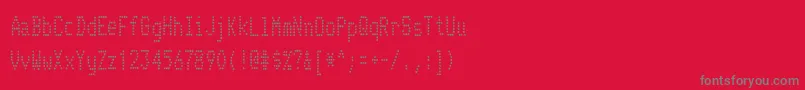 TelidoninkcdRegular Font – Gray Fonts on Red Background