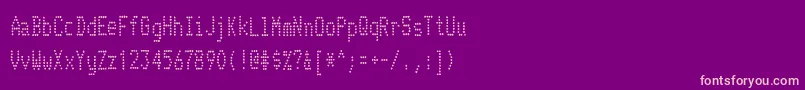 TelidoninkcdRegular Font – Pink Fonts on Purple Background