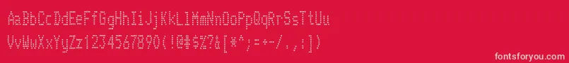 TelidoninkcdRegular Font – Pink Fonts on Red Background