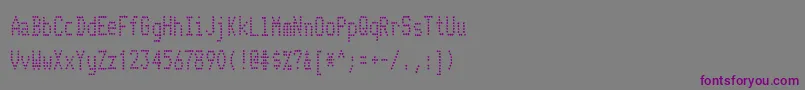 TelidoninkcdRegular Font – Purple Fonts on Gray Background