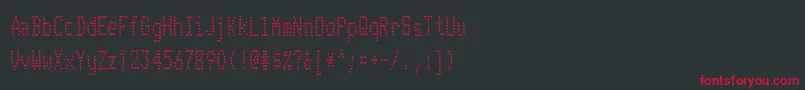 TelidoninkcdRegular Font – Red Fonts on Black Background