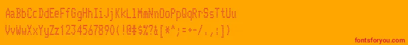 Шрифт TelidoninkcdRegular – красные шрифты на оранжевом фоне