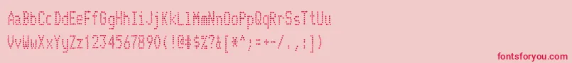 TelidoninkcdRegular Font – Red Fonts on Pink Background