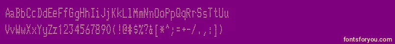 TelidoninkcdRegular Font – Yellow Fonts on Purple Background