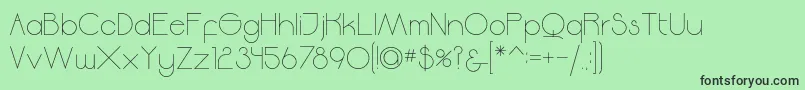 Moodyrock Font – Black Fonts on Green Background