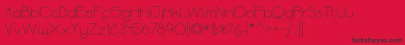 Moodyrock Font – Black Fonts on Red Background