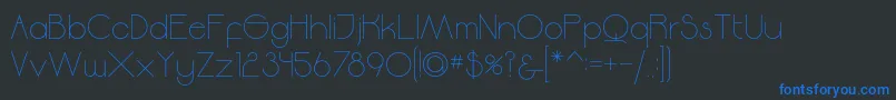 Moodyrock Font – Blue Fonts on Black Background