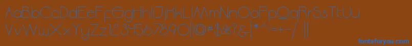 Moodyrock Font – Blue Fonts on Brown Background