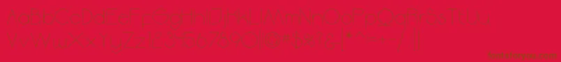 Moodyrock Font – Brown Fonts on Red Background