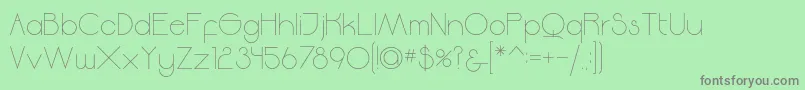 Moodyrock Font – Gray Fonts on Green Background