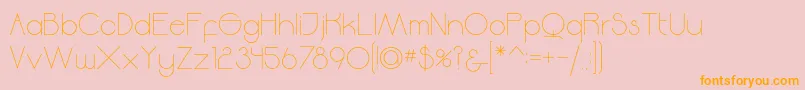 Moodyrock Font – Orange Fonts on Pink Background