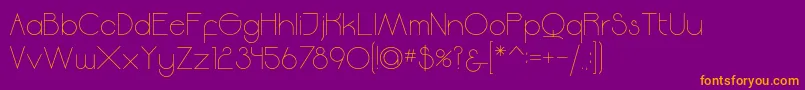 Moodyrock Font – Orange Fonts on Purple Background