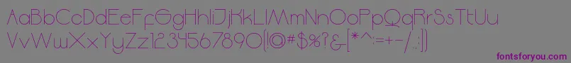 Moodyrock Font – Purple Fonts on Gray Background