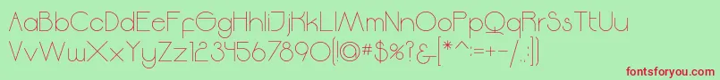 Moodyrock Font – Red Fonts on Green Background