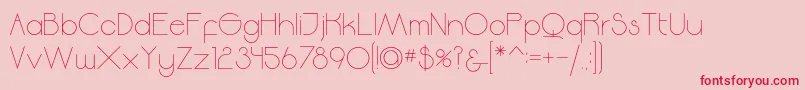 Moodyrock Font – Red Fonts on Pink Background