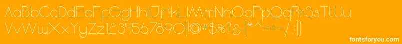 Moodyrock Font – White Fonts on Orange Background