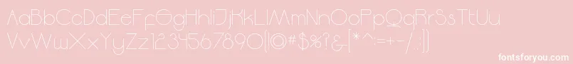 Moodyrock Font – White Fonts on Pink Background