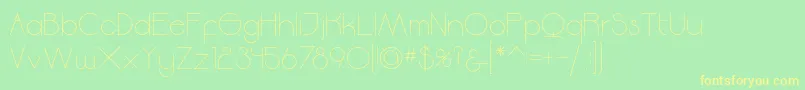Moodyrock Font – Yellow Fonts on Green Background