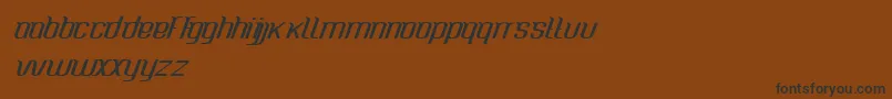 CaspianseaMedium-fontti – mustat fontit ruskealla taustalla