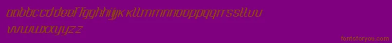 CaspianseaMedium Font – Brown Fonts on Purple Background