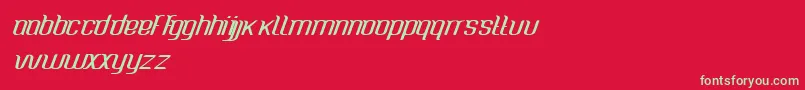 CaspianseaMedium Font – Green Fonts on Red Background