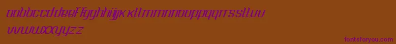 CaspianseaMedium Font – Purple Fonts on Brown Background