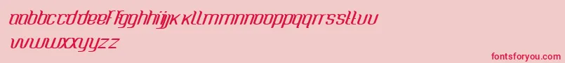 CaspianseaMedium Font – Red Fonts on Pink Background