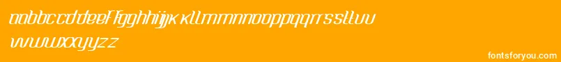 CaspianseaMedium Font – White Fonts on Orange Background