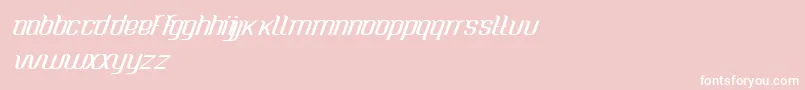 CaspianseaMedium Font – White Fonts on Pink Background