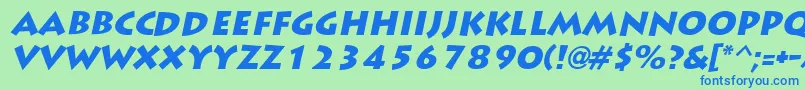 fuente LiddieblackItalic – Fuentes Azules Sobre Fondo Verde