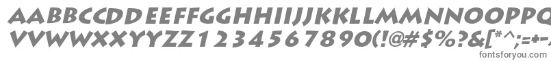 LiddieblackItalic Font – Gray Fonts on White Background