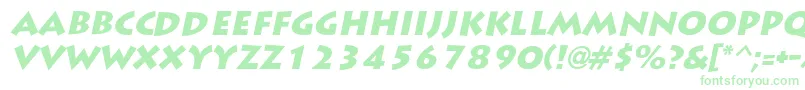 Fonte LiddieblackItalic – fontes verdes