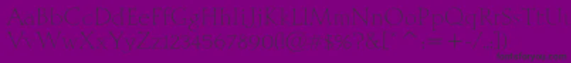 Шрифт MithrasItcTt – чёрные шрифты на фиолетовом фоне