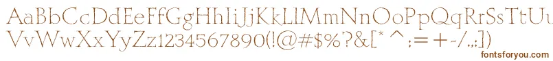 MithrasItcTt Font – Brown Fonts on White Background