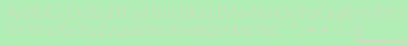 MithrasItcTt Font – Pink Fonts on Green Background