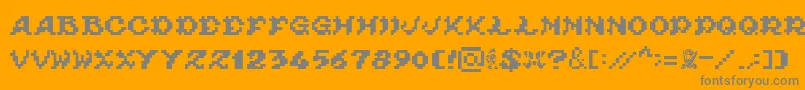 Ghouls.Ghosts.And.GoblinsFontvir.Us Font – Gray Fonts on Orange Background