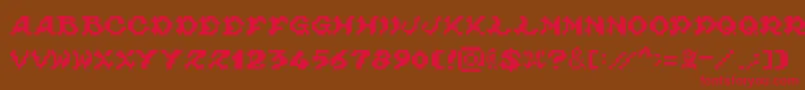 Ghouls.Ghosts.And.GoblinsFontvir.Us Font – Red Fonts on Brown Background