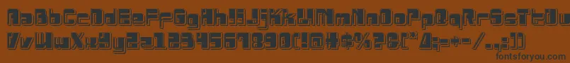 Drosselmeyerpunch Font – Black Fonts on Brown Background