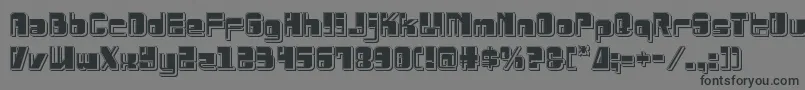 Drosselmeyerpunch Font – Black Fonts on Gray Background