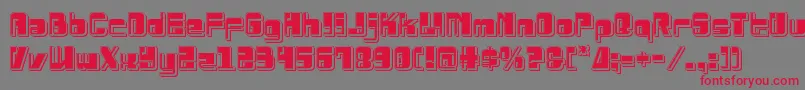 Drosselmeyerpunch Font – Red Fonts on Gray Background