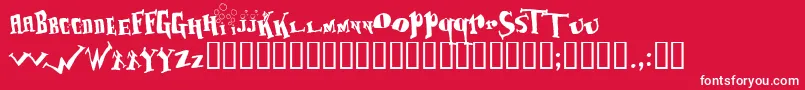 Baozso Font – White Fonts on Red Background