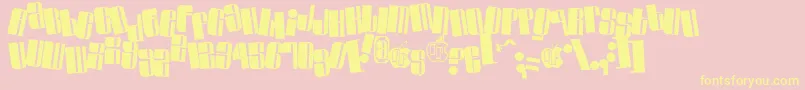 SwingerCasual Font – Yellow Fonts on Pink Background